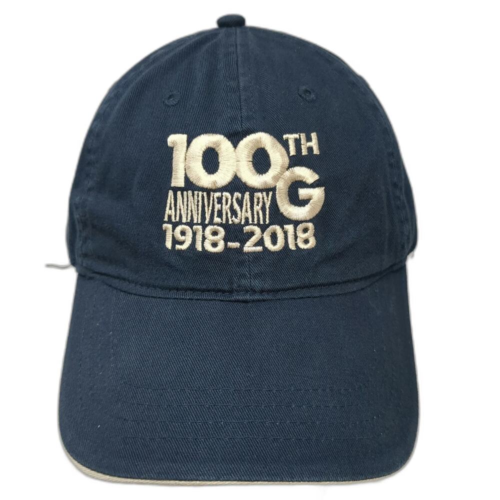 UltraClub Baseball Cap Blue One Size 100th Anniversary 1918-2018 G Logo Hat